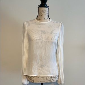 NWOT - Express Pleated Balloon Sleeve Top